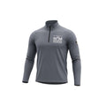 Mens Performance Quarter Zip - Grey Blue