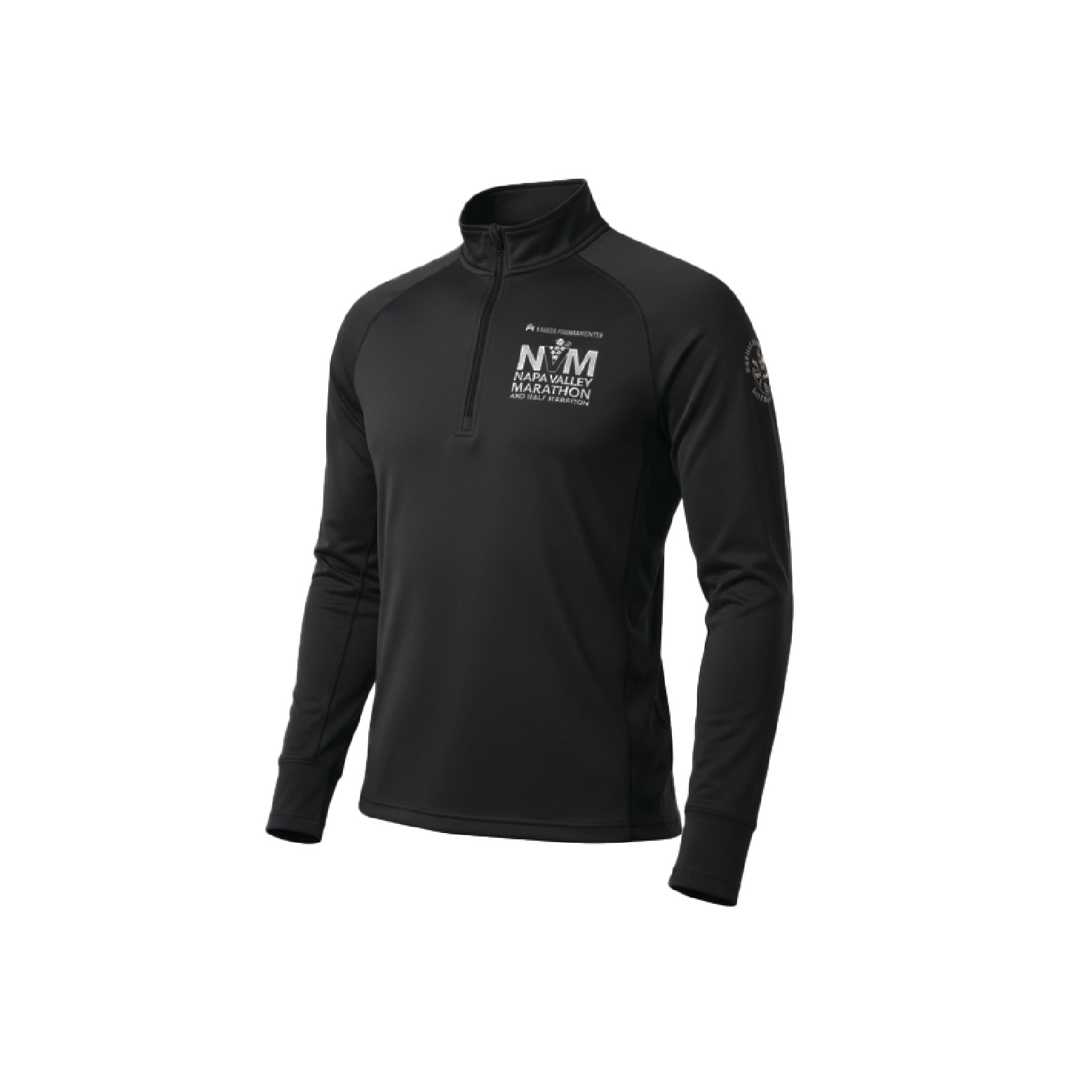 Mens Performance Quarter Zip - Black