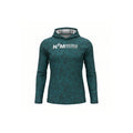 Womens Performance Base Layer Hoody - Teal Vines